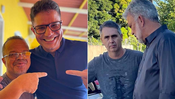 Na Tenda Amarela, Gladson foi recepcionado por Montana Jack e chamou Petecão de “meu senador”