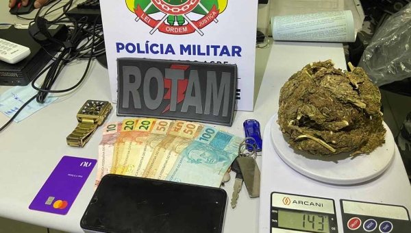 Narcotraficante, líder do Bonde dos 13, acusado de roubo e homicídio, cai nas mãos da Rotam e volta à cadeia