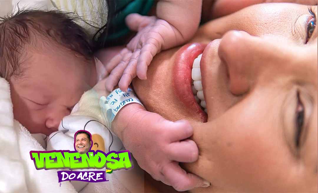 Conrado chegou! Nasce o segundo filho da influenciadora Manoela Ávila