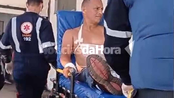 Homem fica gravemente ferido após desviar de criança e cair de moto no Santo Afonso, em Rio Branco