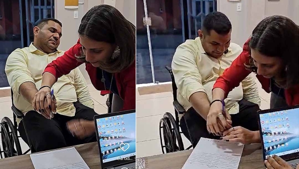 Para mostrar que não assinou empréstimo de Bocalom, vereador imita morto em cadeira de rodas