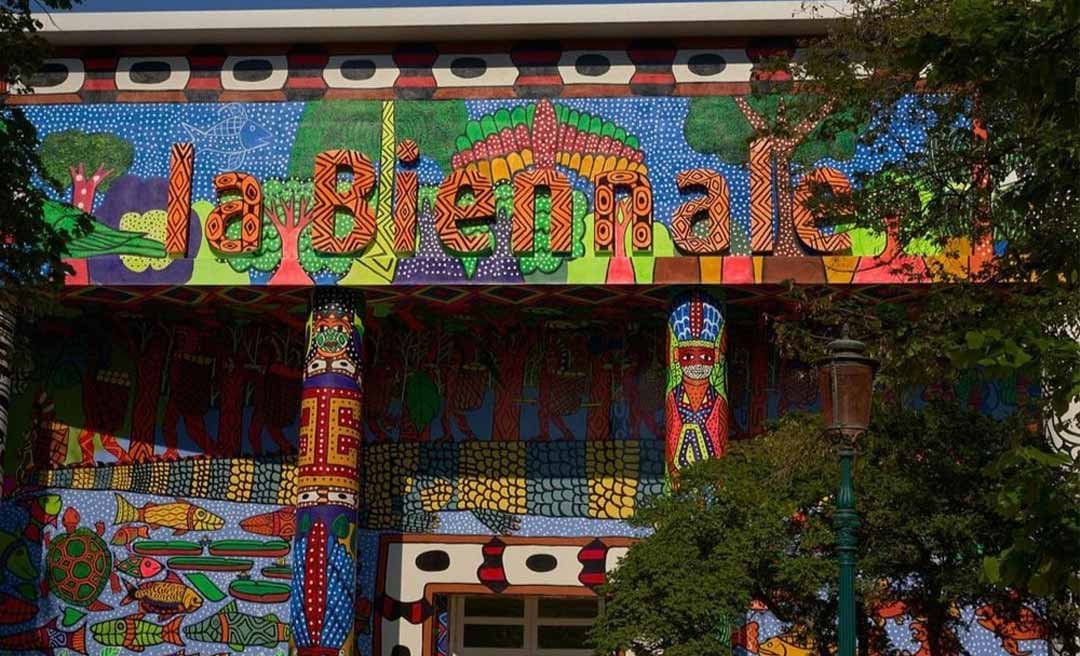Indígenas do Acre pintam mural de 750 metros na maior exposição de arte do mundo