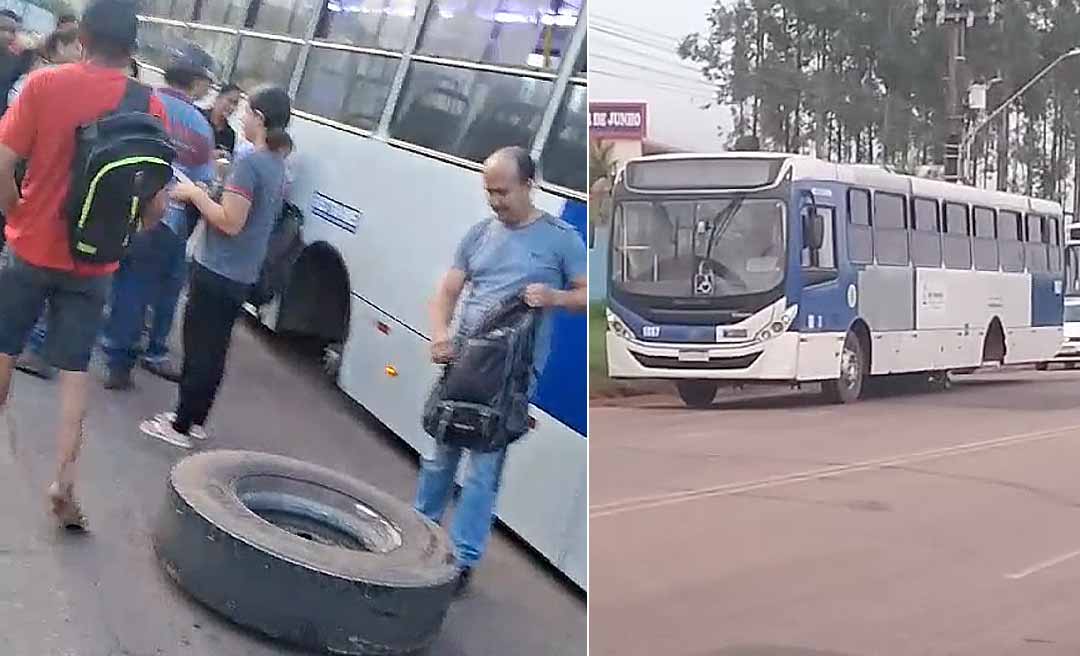 Roda de ônibus que faz a linha do Calafate se solta e passageiros ficam no meio da rua