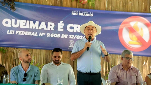 "Teremos mais um verão sem fumaça em nossa cidade", garante Bocalom ao lançar o Plano de Prevenção e Combate às Queimadas Urbanas