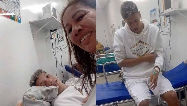 "Meu filho já está internado e sendo bem atendido, graças a Deus e ao governador", diz mãe de Ítalo, que pediu ajuda a Gladson