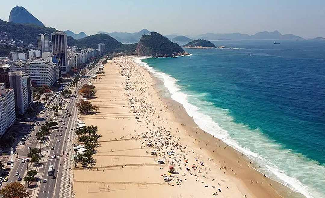 Risco na praia