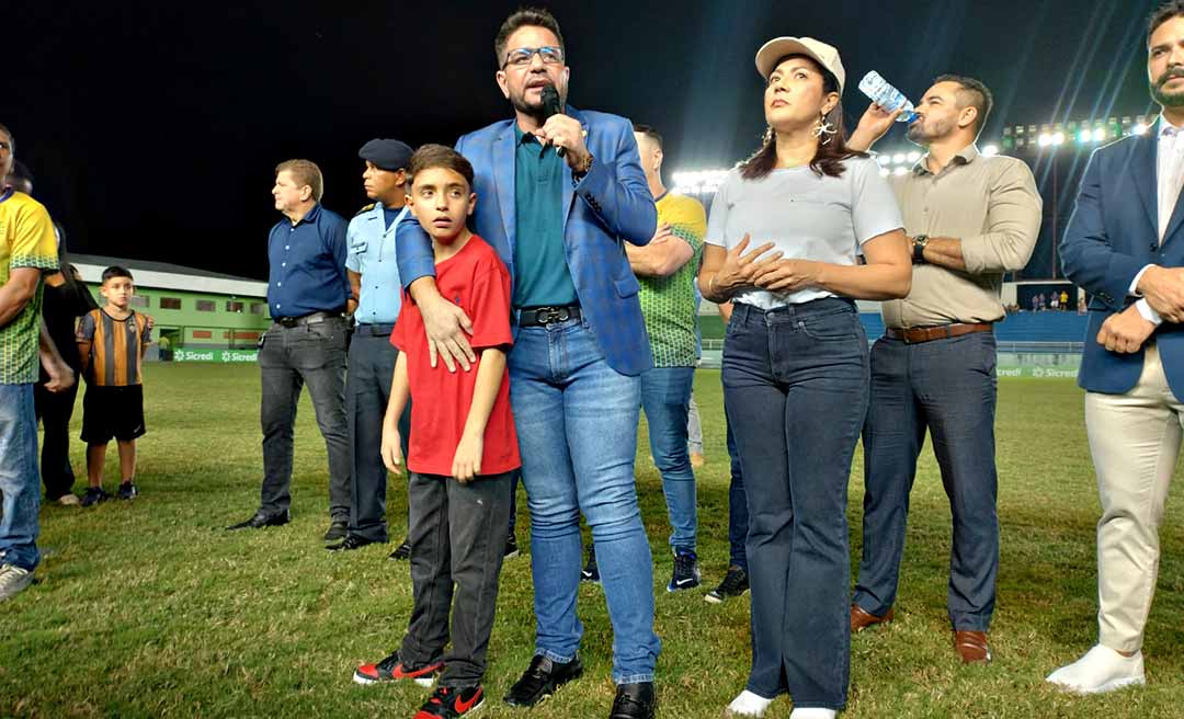 No Florestão, Gladson abre Supertaça Acreana e diz que sonha reinaugurar Arena da Floresta com a presença do Flamengo