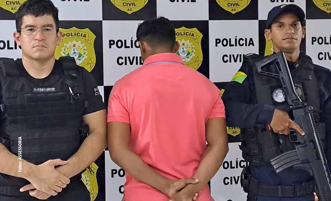 Polícia prende suspeito de estuprar menor de 13 anos e induzi-la ao aborto em Porto Walter
