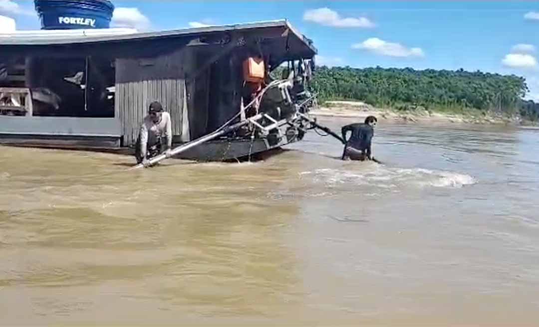 Com a bacia do Purus seca, falta água até para beber em Santa Rosa do Purus