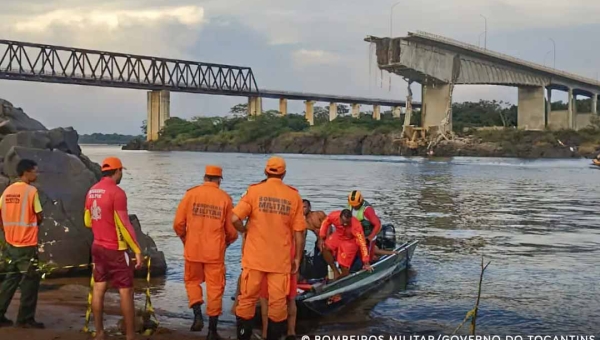 Chega a seis número de corpos resgatados de queda de ponte no Maranhão