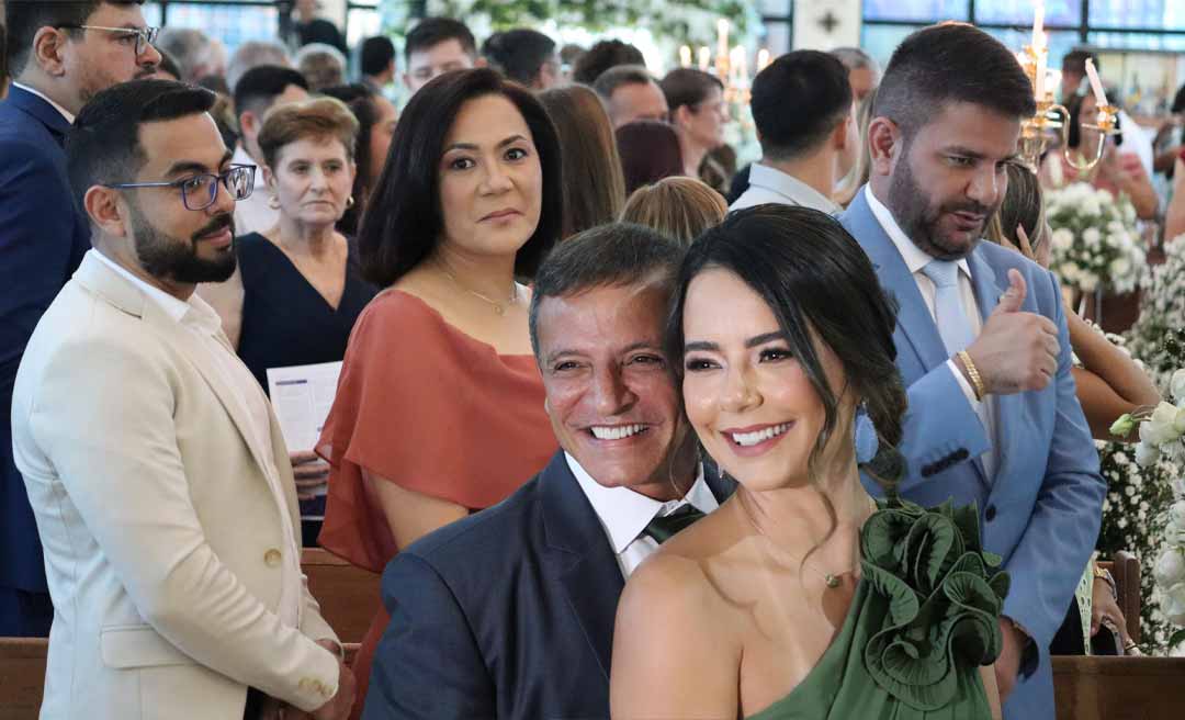 Mais de 400 convidados prestigiam casamento do prefeito Tião Bocalom com a advogada Kellen Nunes