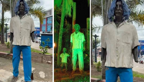 Jorge Viana detona governo e prefeitura após ataque à estátua de Chico Mendes e diz que Acre “está entregue ao vandalismo”