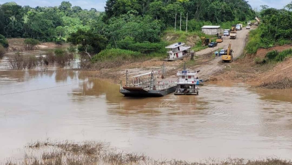 Balsa do Deracre que vai ajudar na travessia do Rio Caeté deve estar disponível em 15 dias: ‘ajustes logísticos’
