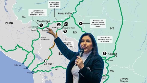 Ministra de Lula confirma informação publicada pelo NH em janeiro a respeito da Rota Rondon e ligação com o Pacífico