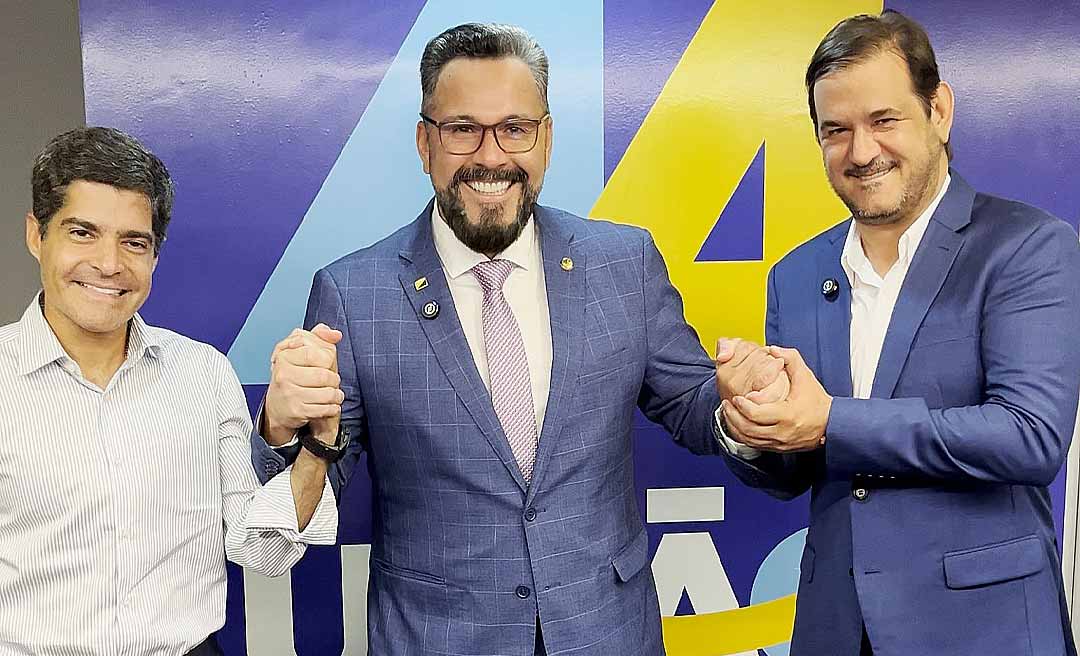 Alan Rick, Antônio de Rueda e ACM Neto anunciam seminário da Fundação Índigo no Acre