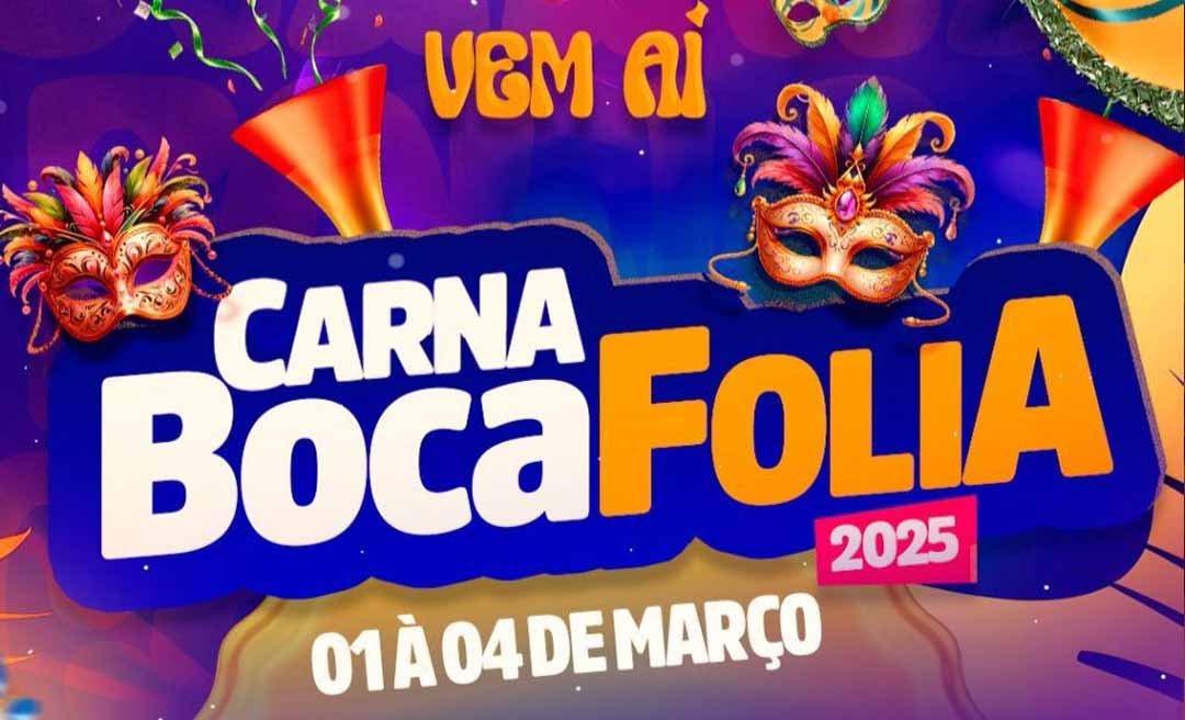 CarnaBoca Folia 2025: A Prefeitura de Boca do Acre anuncia uma programação imperdível para o Carnaval