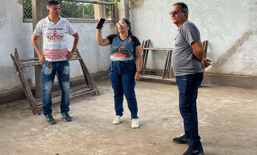 Prefeitura de Assis Brasil por meio da Secretária de Educação Vanderléia Teixeira realiza vistoria em escolas municipais