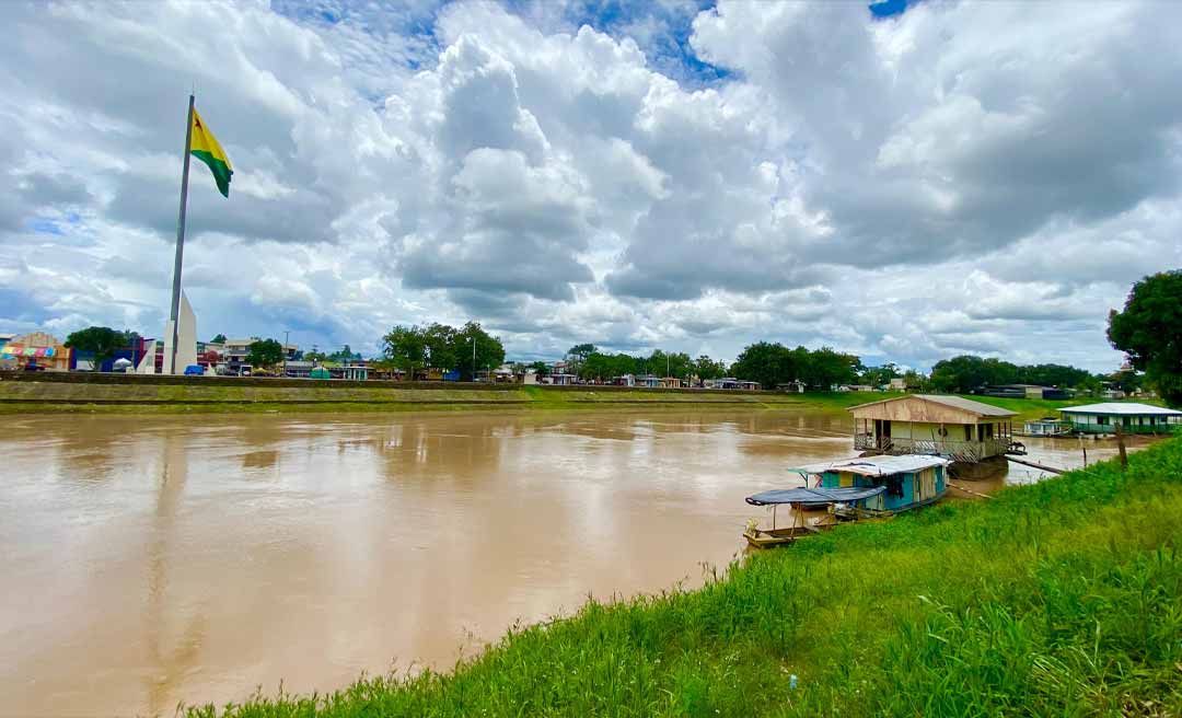 Tendência de vazante! Nível do Rio Acre diminui 17 centímetros em Rio Branco e marca 15,43 metros nesta quarta-feira