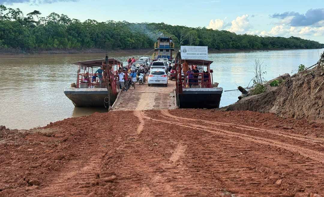 Deracre conclui novo acesso e balsa entre Cruzeiro do Sul e Rodrigues Alves volta a operar
