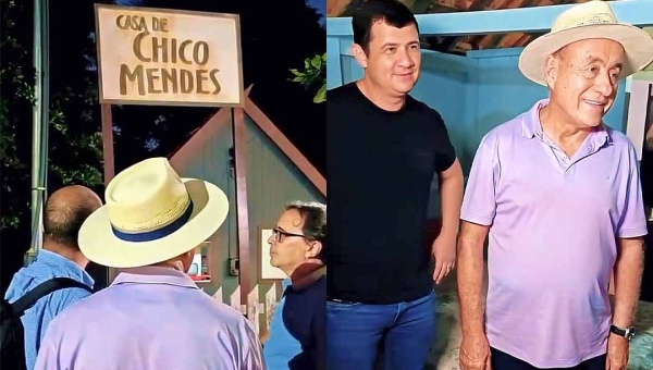 Bocalom visita a Casa de Chico Mendes em Xapuri e diz: “Um dos grandes personagens da nossa história”