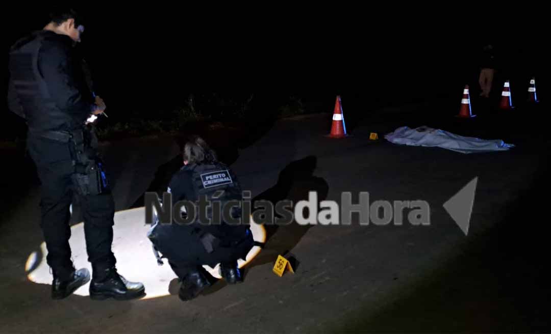 Homem supostamente embriagado morre atropelado na BR-317, entre Senador Guiomard e as Quatro Bocas