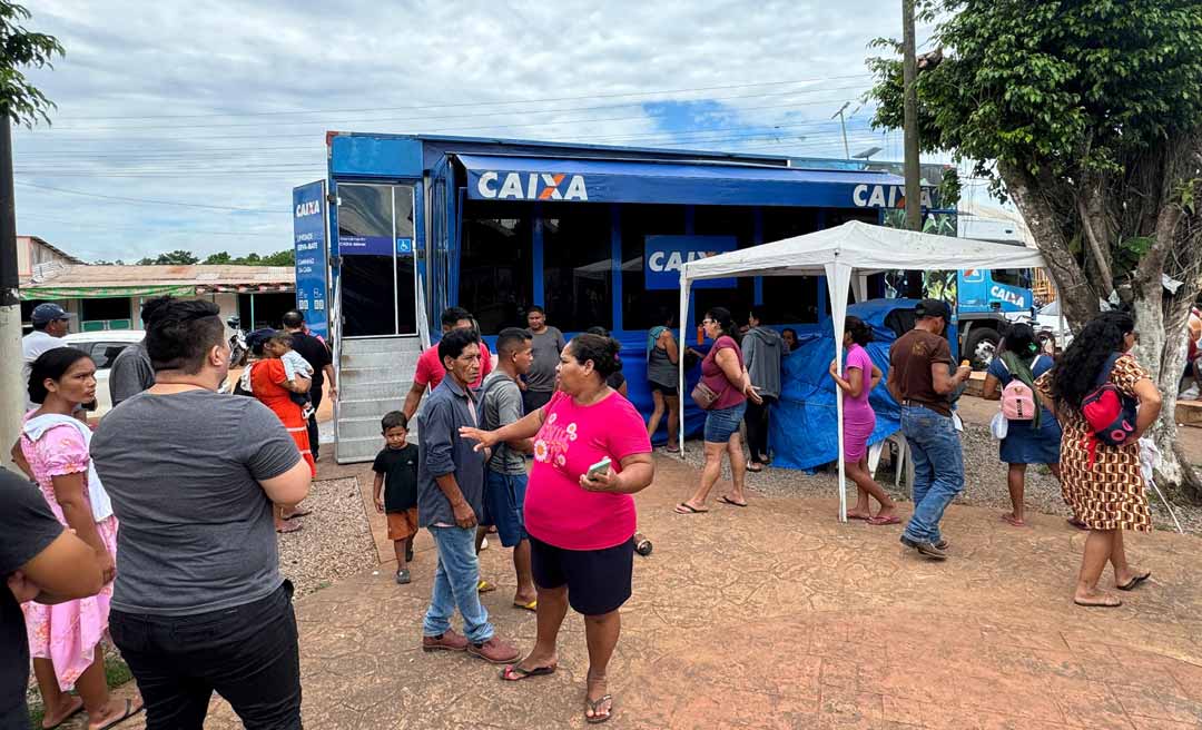 Caminhão da Caixa permanecerá por um mês em Boca do Acre e inicia atendimentos nesta quarta-feira