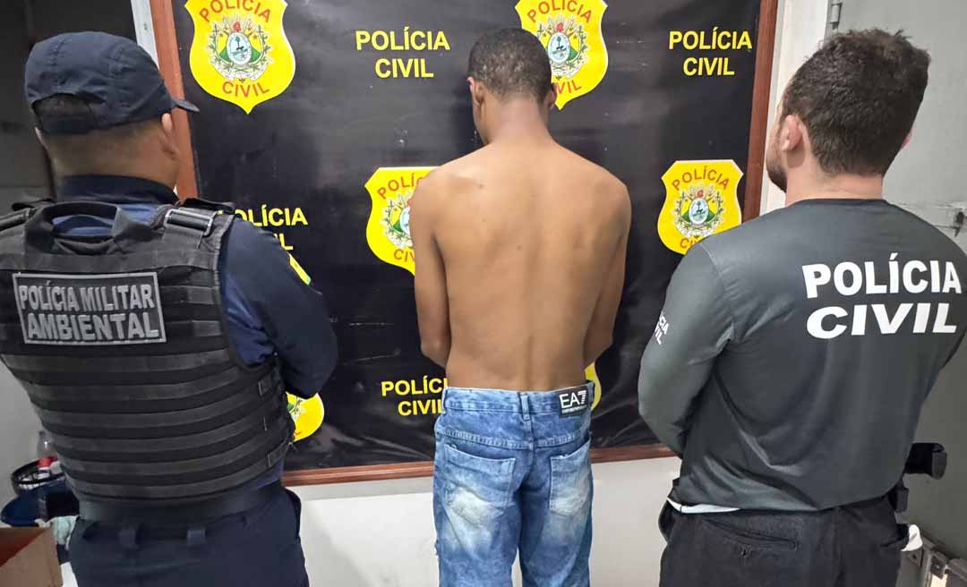 Polícias Civil e Militar prendem autor de tentativa de feminicídio em Marechal Thaumaturgo