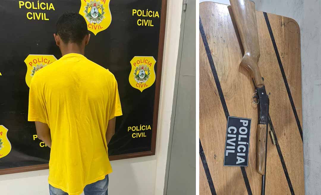 Homem é preso por posse ilegal de arma em operação policial no interior do estado