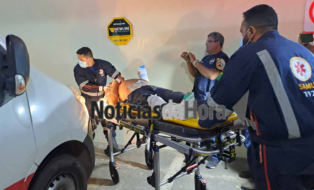 Colisões com motos deixam três feridos na noite desta terça-feira em Rio Branco e Porto Acre