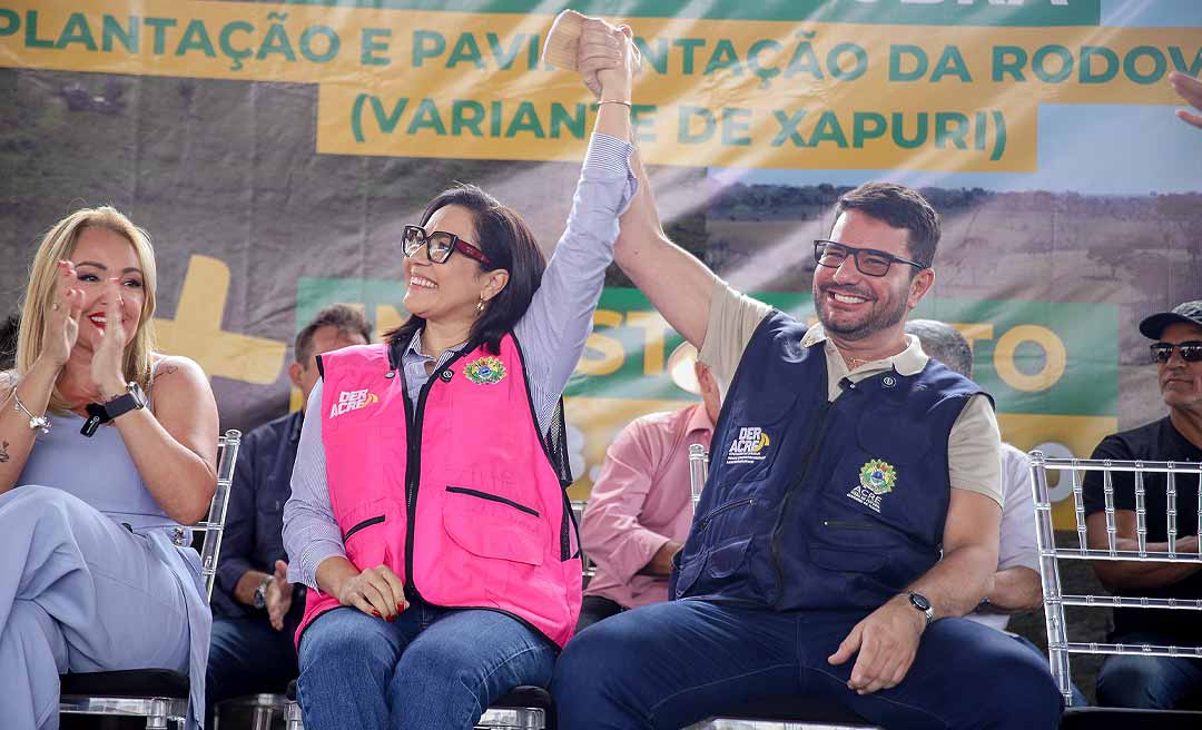 “Não duvide da lealdade que eu tenho pela senhora”, diz Gladson a Mailza durante entrega da Variante em Xapuri