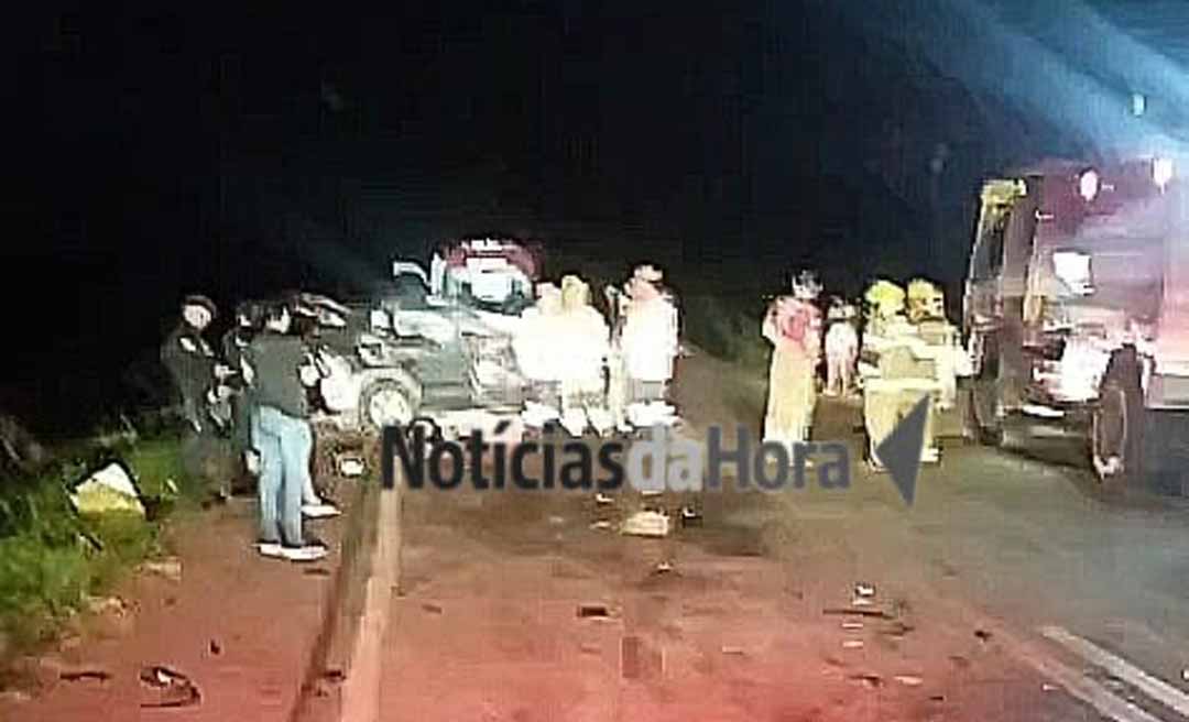 Tragédia na BR-364: família a caminho de São Paulo sofre acidente; mulher morre e dois ficam gravemente feridos