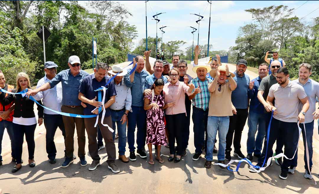 Prefeitura de Rio Branco entrega ponte sobre o Igarapé Redenção e asfaltamento da Estrada Jarbas Passarinho: “Entregamos uma obra de qualidade, que é para o resto da vida”