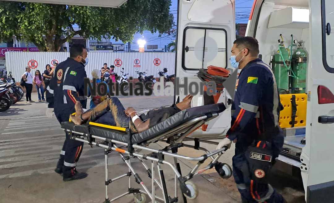 Homem é acordado a pauladas e espancado em via pública no bairro Triângulo Novo, Segundo Distrito de Rio Branco