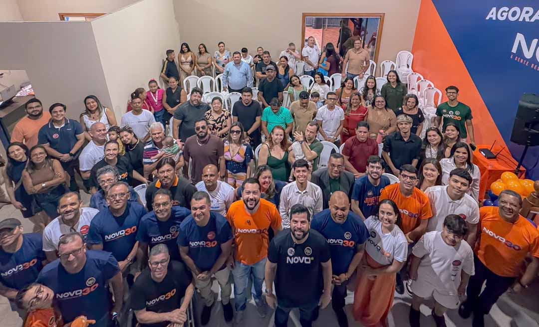 Partido NOVO do Acre lidera crescimento de filiações e atinge melhor resultado da história