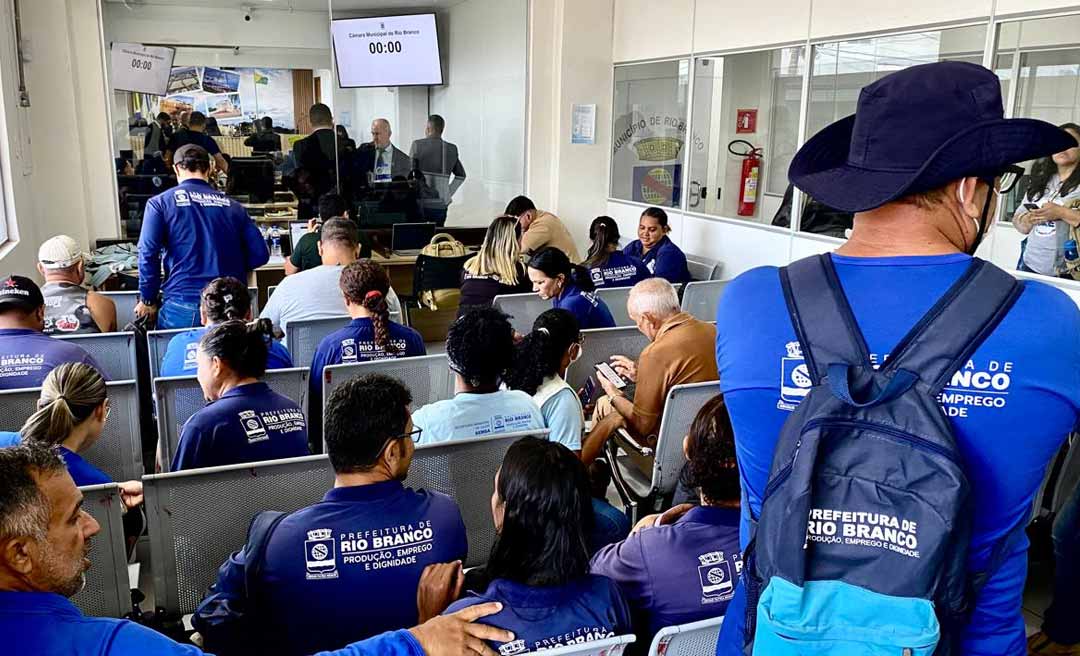 Agentes de Endemias acompanham votação de PL na Câmara de Rio Branco que propõe a ampliação da jornada de trabalho da categoria