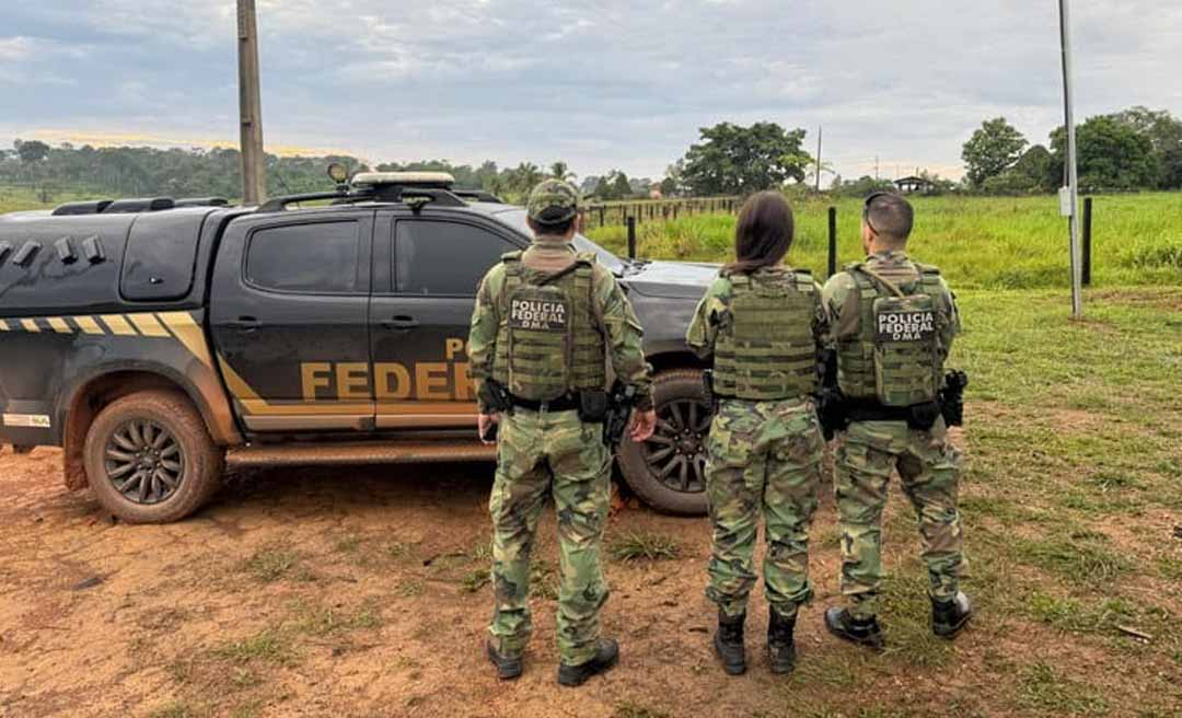 PF no Acre cumpre mandado de prisão contra suspeito de ameaçar assentados e denunciantes dos crimes investigados na Operação Vereda