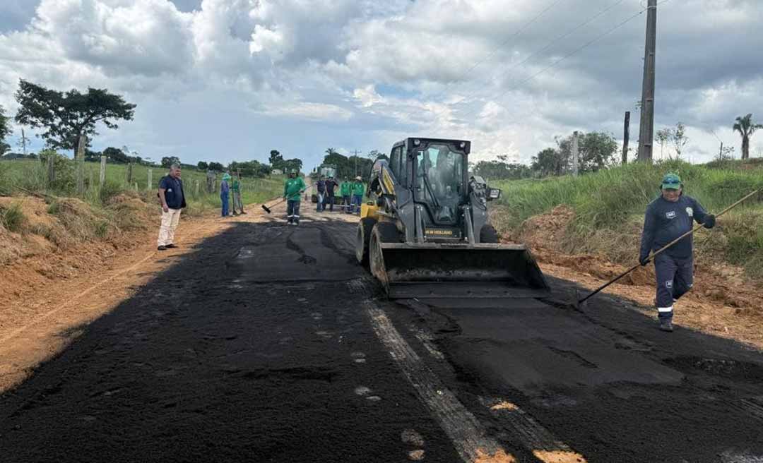 Deracre mantém ações de manutenção no Ramal 3 em Cruzeiro do Sul