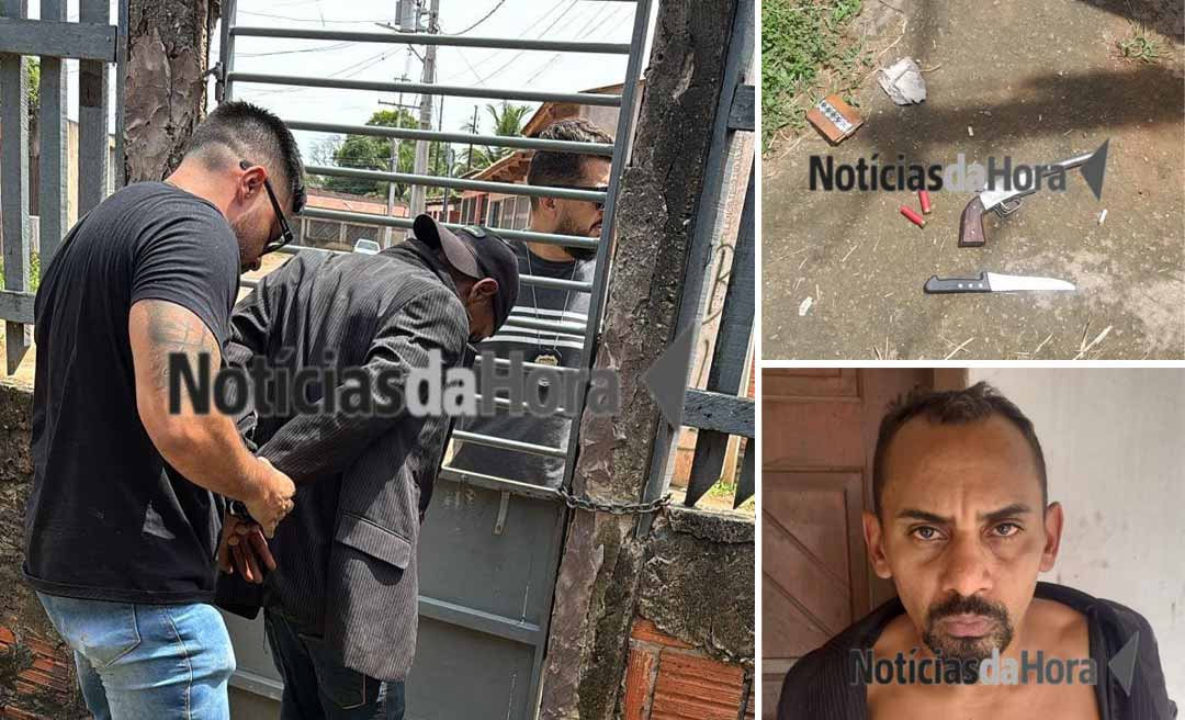Membro de facção de alta periculosidade é preso com arma de fogo por policiais da DHPP em Rio Branco