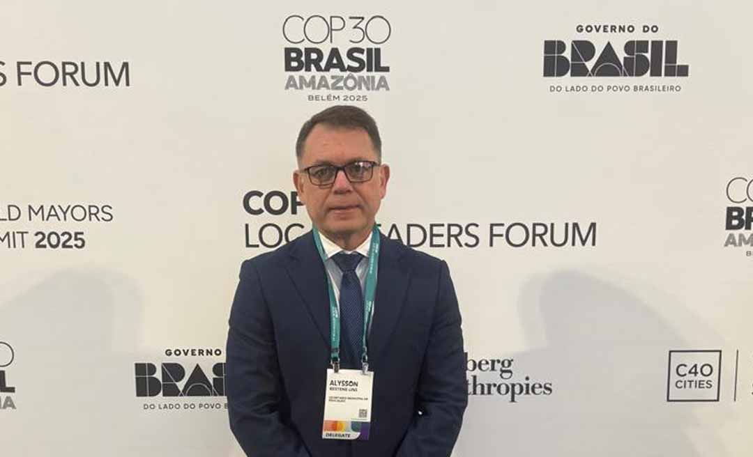 Vice-prefeito Alysson Bestene representa Rio Branco no Fórum de Líderes Locais da COP30 e na Plenária da FNP no Rio de Janeiro