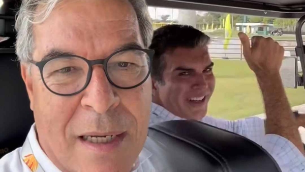 Ao som de Joelma, Jorge Viana pega carona com Helder Barbalho rumo à COP30 em Belém