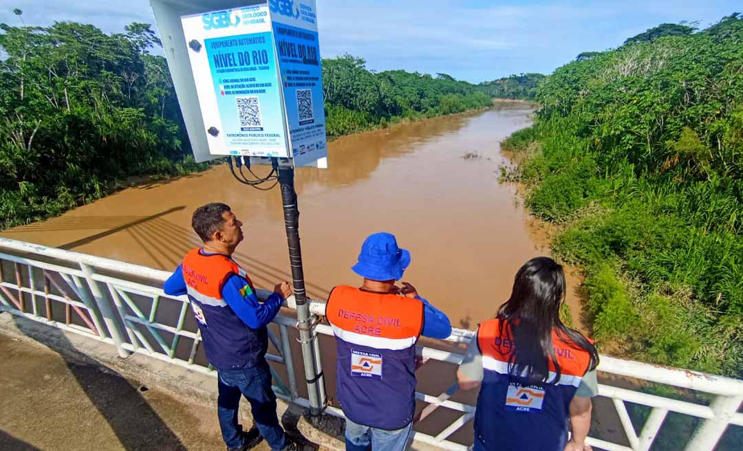 Defesa Civil estadual intensifica monitoramento dos rios com instalação de pluviômetros semiautomáticos