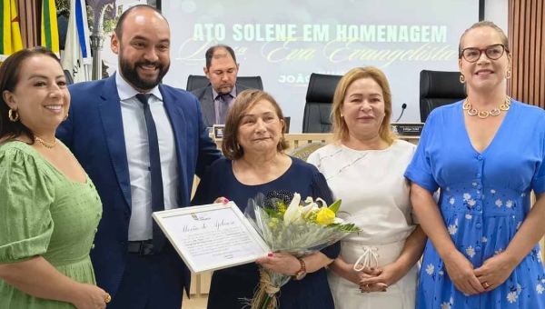 Câmara de Rio Branco presta homenagem à desembargadora Eva Evangelista, pioneira na magistratura do Acre