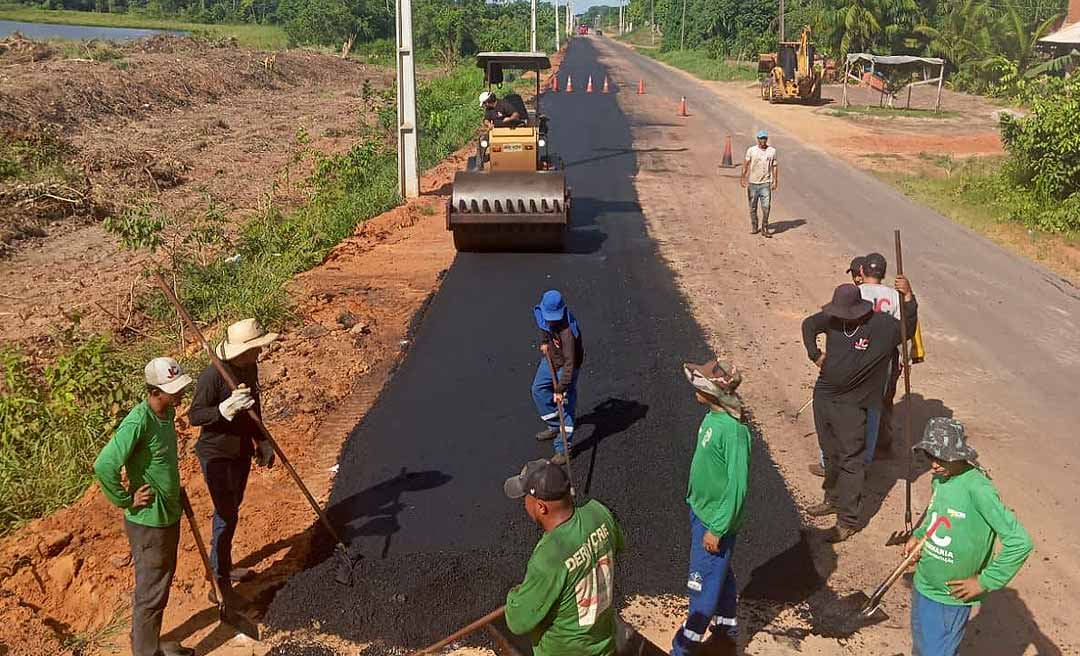 Deracre avança no recapeamento da AC-10 e aguarda liberação de novos recursos federais
