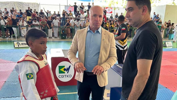 Vereador Samir Bestene prestigia Copa Acre de Taekwondo no Sesc Bosque: “O esporte é transformador e salva vidas”