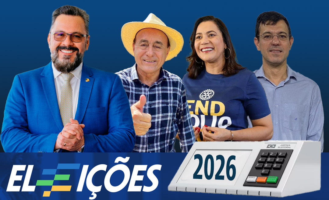 Alan Rick vence Bocalom e Mailza com folga em 14 cidades do Acre mostra pesquisa Delta/Notícias da Hora