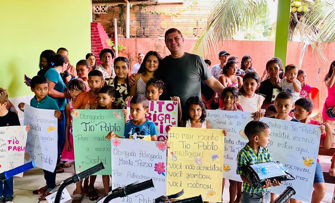 Cartinhas do Tio Pablo transforma sonhos em realidade em comunidades de Sena Madureira