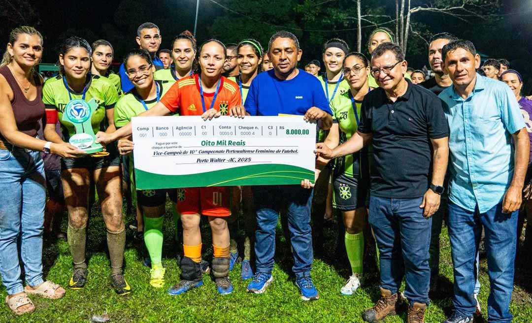 Com apoio do deputado Gonzaga, Porto Walter realiza mais uma edição do Campeonato Feminino de Futebol com centenas de atletas