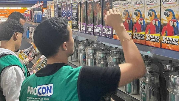 Procon intensifica fiscalização contra a venda de fogos de artifício com estampido no Acre