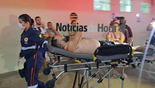 Motociclista fica ferido após colisão entre motos em avenida movimentada de Rio Branco; vítima sofreu fratura na costela e várias escoriações pelo corpo