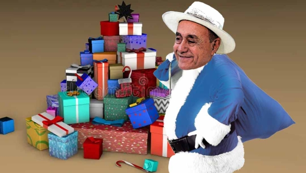 O Papai Noel amoleceu o coração do nosso prefeito?